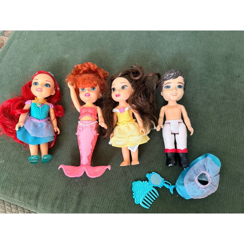 Disney Princess Petite Ariel, Sister, Eric & Belle